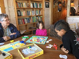 Playtime in the lodge